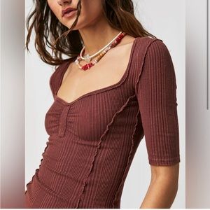Free People Cherry Tee
